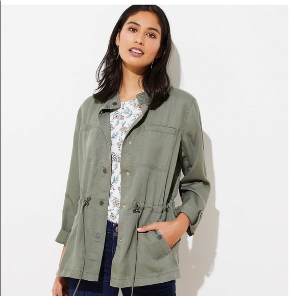 LOFT Jackets & Blazers - Modern Drawstring Utility Jacket
